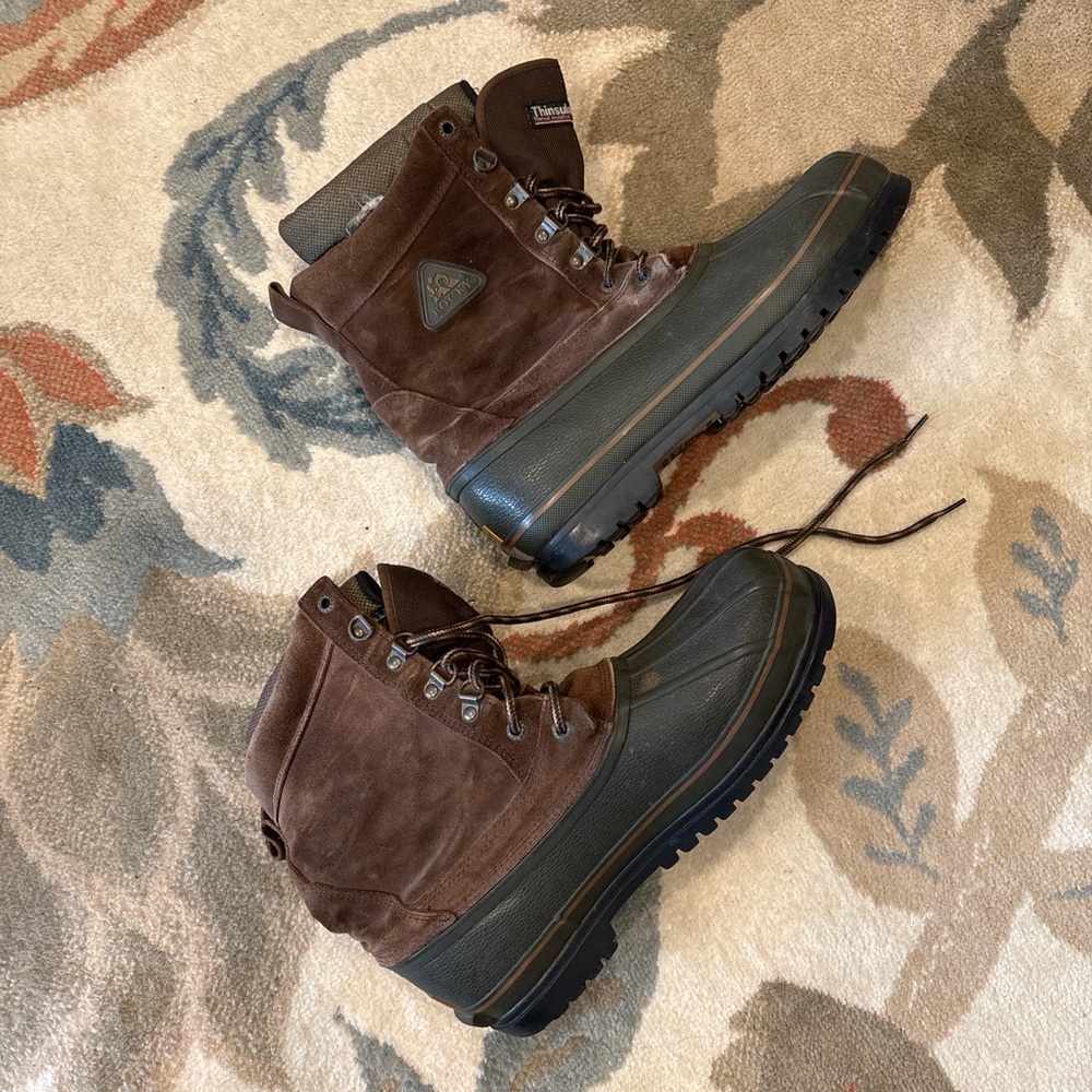 Rocky Brown and Black Waterproof Duck Boots